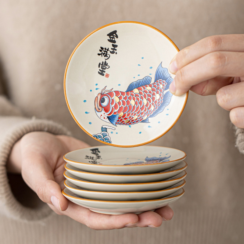 Đế lót ly bằng gốm có họa tiết ngọc bích, Thảm cách nhiệt chống trượt, Giá đỡ cốc gia dụng cổ điển, Đĩa trà, Giá đỡ nồi, Phụ kiện trà đạo.