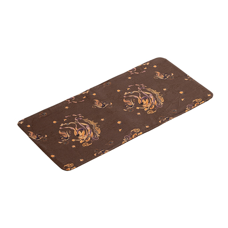 Vải trải bàn cao cấp phong cách Trung Quốc vải lót bàn cao cấp sợi mây thơm polyester phụ kiện trà đạo vải phong cách cổ điển hai mặt