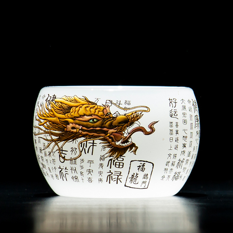 Cốc trà thủy tinh cốc chủ nhân chuyên dụng cá nhân cốc trà gia dụng sang trọng nhẹ kiểu Trung Quốc cao cấp cốc trà cốc trà hộp quà