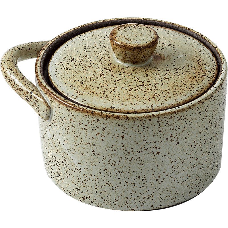 Cốc hầm yến sào kiểu Trung Quốc gốm thô cổ điển, cốc canh bếp, lọ gia vị, bình gốm sứ sáng tạo, cốc hầm, bát cơm hấp