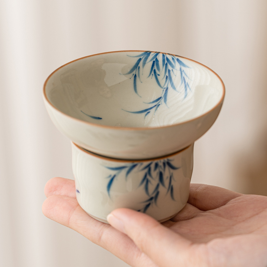 Nuan Ying Xinliu lọc trà lọc trà bụi thực vật bộ lọc trà gốm sứ Phụ Kiện Bộ lọc trà ngăn trà