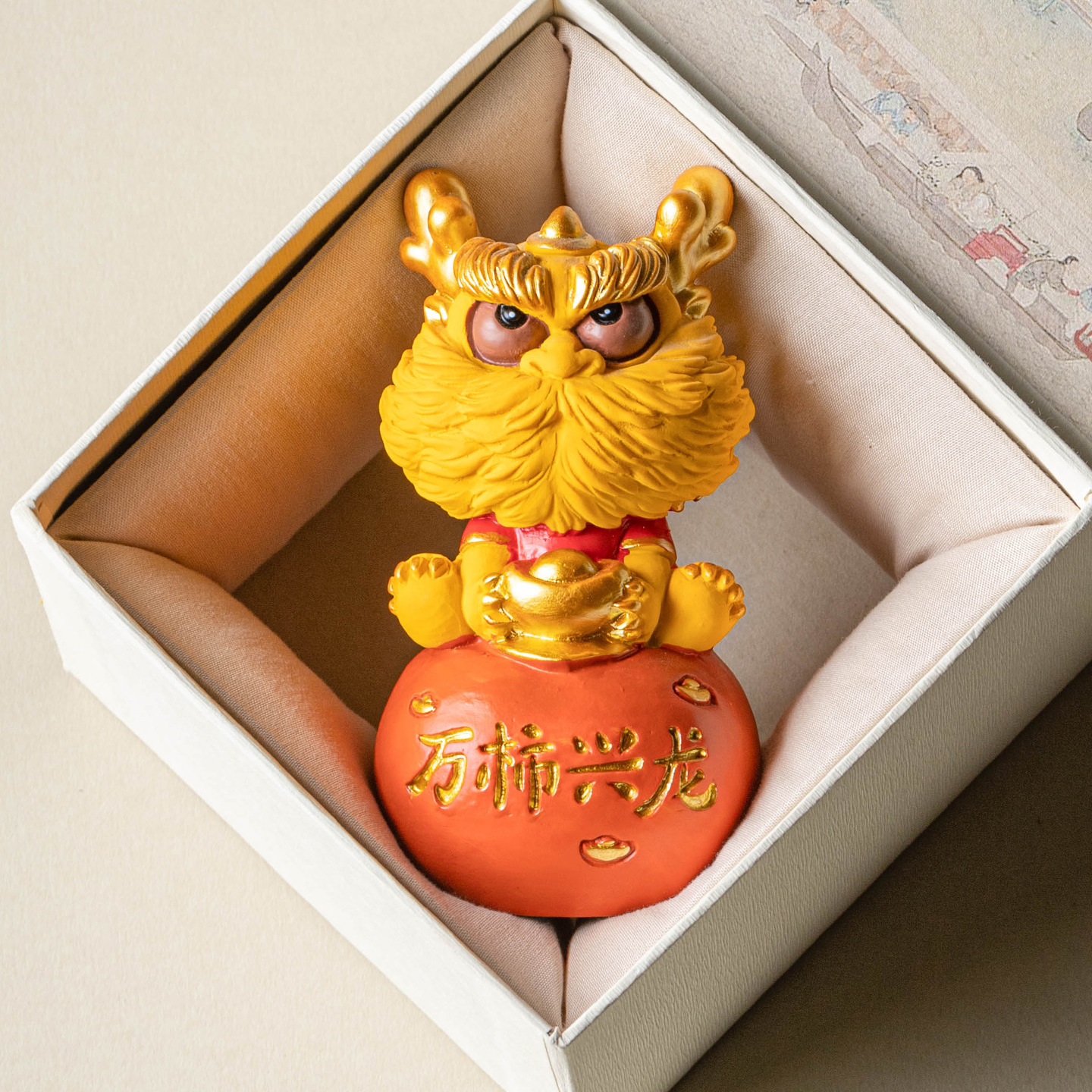 Sáng tạo đá sa thạch xanh dễ thương linh vật rồng dễ thương chữa bệnh tại nhà máy tính để bàn Wan Shixinglong trà thú cưng đồ trang trí trang trí