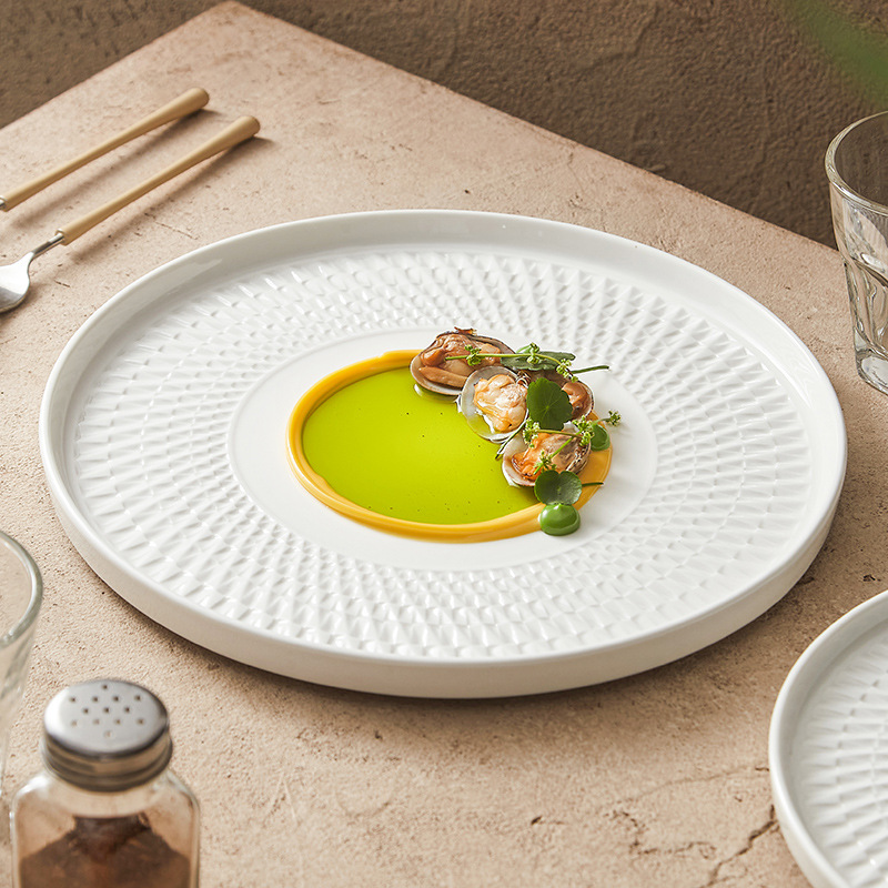 Con đường quay bóng, đĩa gốm, đĩa ăn, đĩa gia dụng, đĩa ăn khách sạn cao cấp, Đĩa nông, đĩa tròn, bộ đồ ăn Nghi Lễ