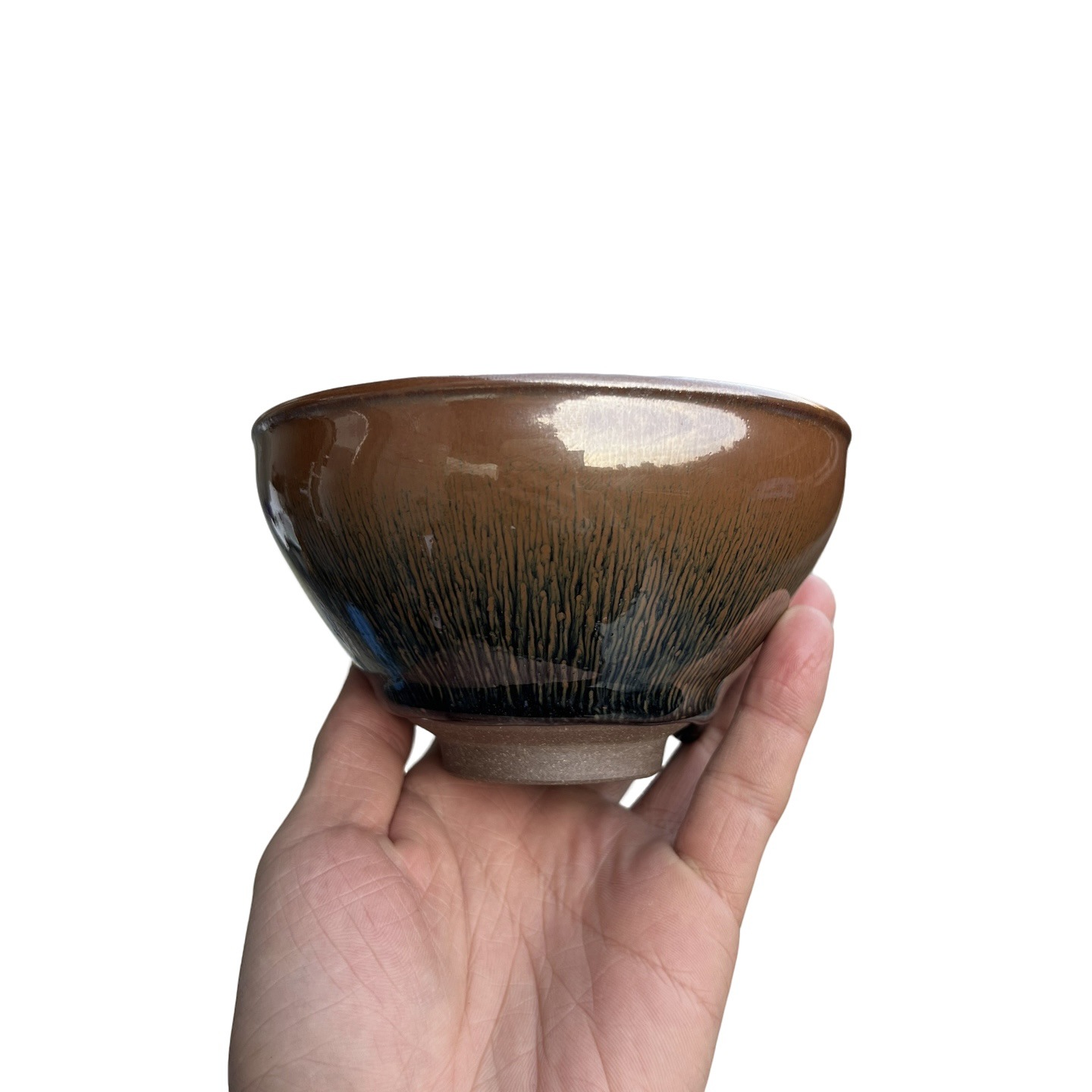 Giả đời Tống 12.5 Chén trà Thỏ Haodian Dụng cụ pha trà Yuanfeng Jianzhan Bộ trà xô gốm sứ Bát matcha