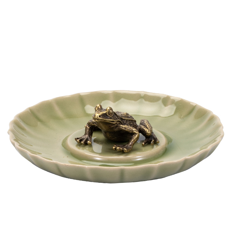 Ếch cổ Sanxingdui Pallet nhang cắm hương gốm sứ sáng tạo lư hương đồ trang trí ghế trà