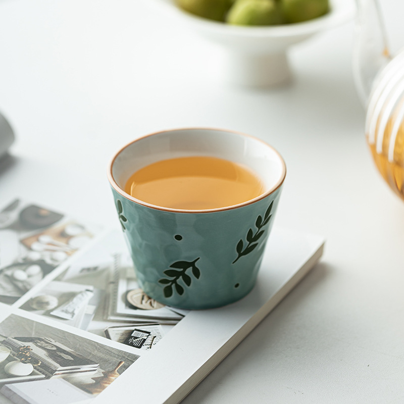 Cốc chủ nhân gốm vẽ tay Nhật Bản cốc cá nhân Trung Quốc sáng tạo cốc trà dung tích lớn cốc ăn sáng cốc bộ trà Kung Fu