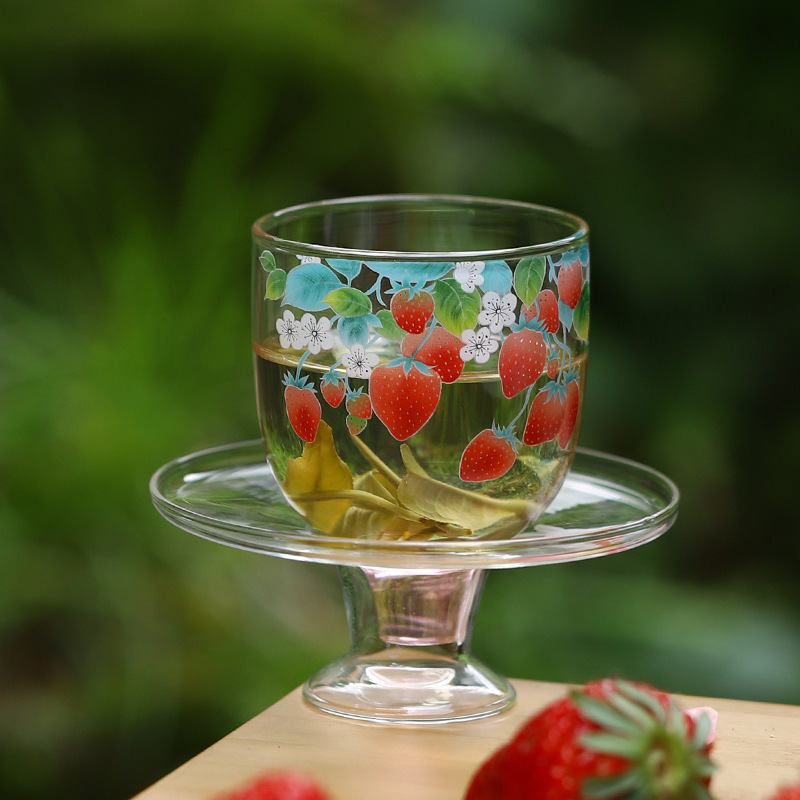 Cốc pha trà kiểu mới, Bộ trà chuyên dùng để pha trà xanh, cốc thủy tinh, cốc uống trà chịu nhiệt độ cao trong suốt kiểu Nhật