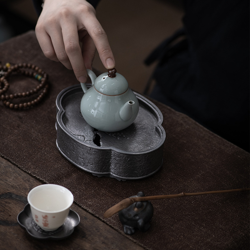 Cổ Tín Cũ Nồi Retro Nhật Bản Kung Fu Bộ Trà Khô Bàn Pha Khay Trà Tích Nước Nồi Khay Trà nồi Miếng Lót Bảo Quản Nước