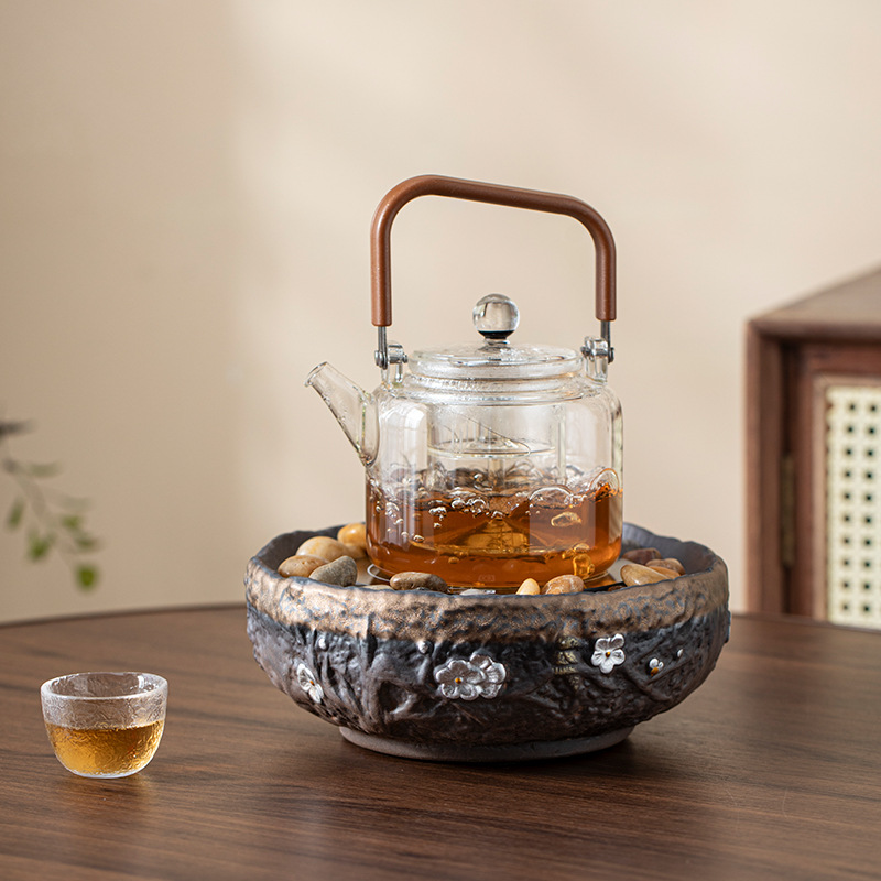 Ấm đun trà bằng gốm thô đá y tế mẫu mới ấm đun nước gia dụng bếp gốm điện bếp đun trà bộ bếp nướng