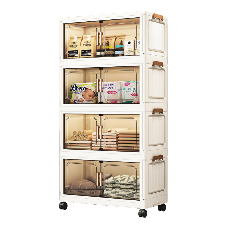 Tủ đựng đồ gấp rộng 50-60 có cửa tủ, hộp đựng đồ bằng nhựa, tủ đựng đồ ăn nhẹ, tủ đựng đồ trẻ em, giao hàng tận nơi