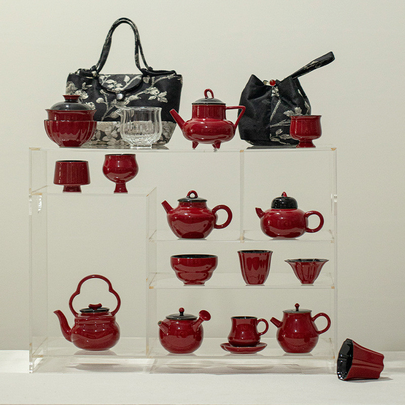 Cung Điện Cấm Trà Đỏ Trung Quốc Ánh Sáng Sang Trọng Đơn Cốc Chủ Cốc Hộ Gia Đình Cao Cấp Trà Kung Fu bộ Trà Gốm Trà