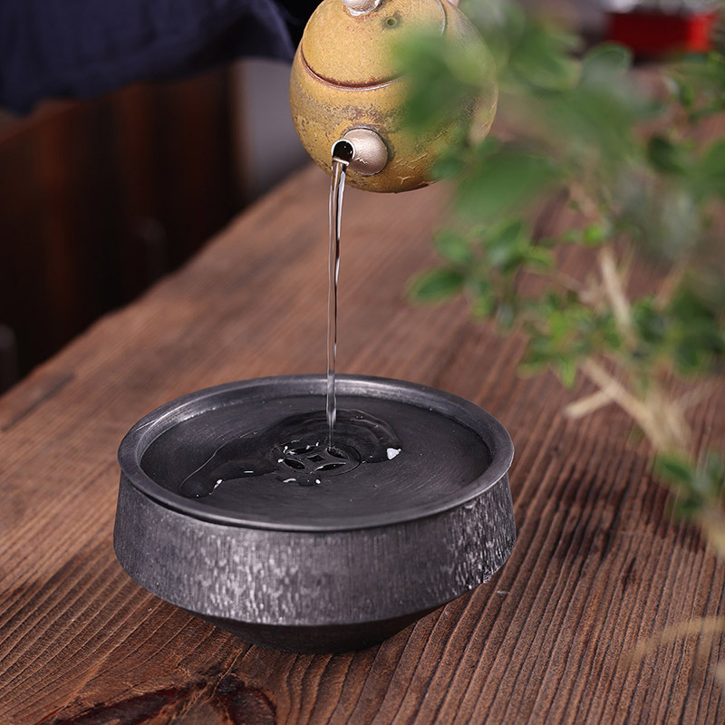 Bán buôn ấm thiếc cũ, Khay trà bàn pha khô cổ điển kiểu Nhật, dụng cụ trà Kung Fu, ấm trà, khay đựng trà, phụ kiện trà