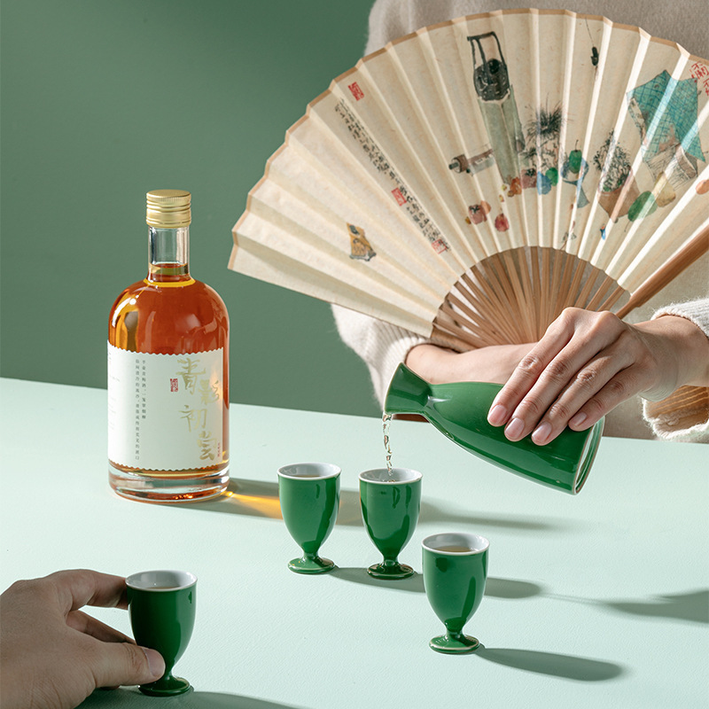 Sui Chaoqing, Bộ rượu, ly rượu, quạt Rượu mận, hộp quà Trọn Bộ, Quà Tặng công ty cho lãnh đạo