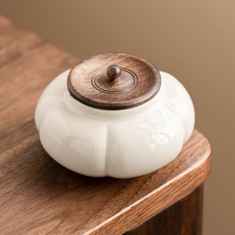 Bình trà gốm sứ, bình rỗng, bình kín, bình đựng trà di động đơn giản kiểu Trung Quốc, bình đựng đồ trang trí sáng tạo, phụ kiện bộ trà