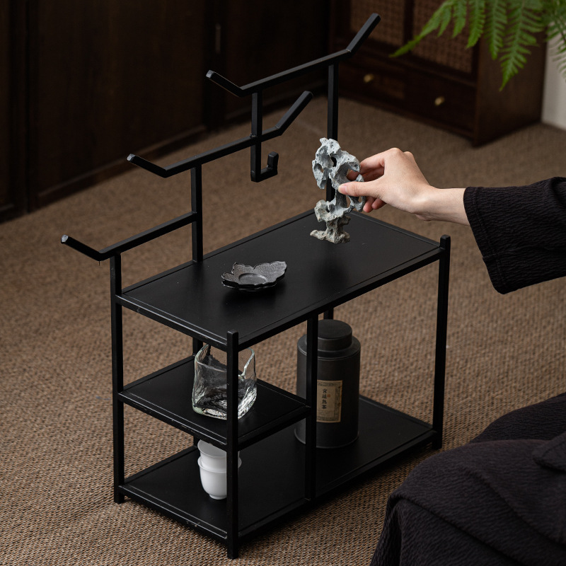 Kệ để bàn Bogu đồ trang trí bằng sắt nghệ thuật nhỏ, bộ trà, kệ trà, ấm trà cát tím Duobaoge, kệ trưng bày