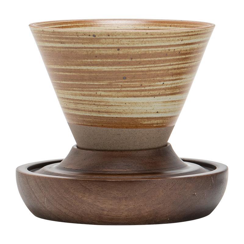 Phễu gốm thô làm bằng tay, cốc cà phê, đĩa, cốc nước có giá trị cao cổ điển gia dụng, cốc nước giải khát, cốc uống sáng tạo, cốc trà