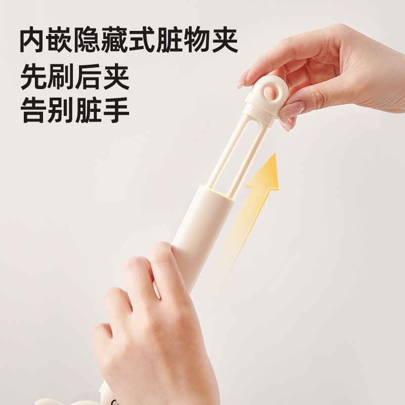 Bàn chải Yicoco không có góc chết, bàn chải nhà vệ sinh lông cứng, bàn chải xoay sàn, bàn chải làm sạch đường nối gạch