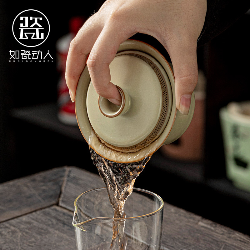 Chẳng hạn như Đồ Sứ di chuyển, bát có nắp đậy, cốc trà lọc có nắp, Bộ trà Kung Fu gia dụng không nóng, Cốc pha trà