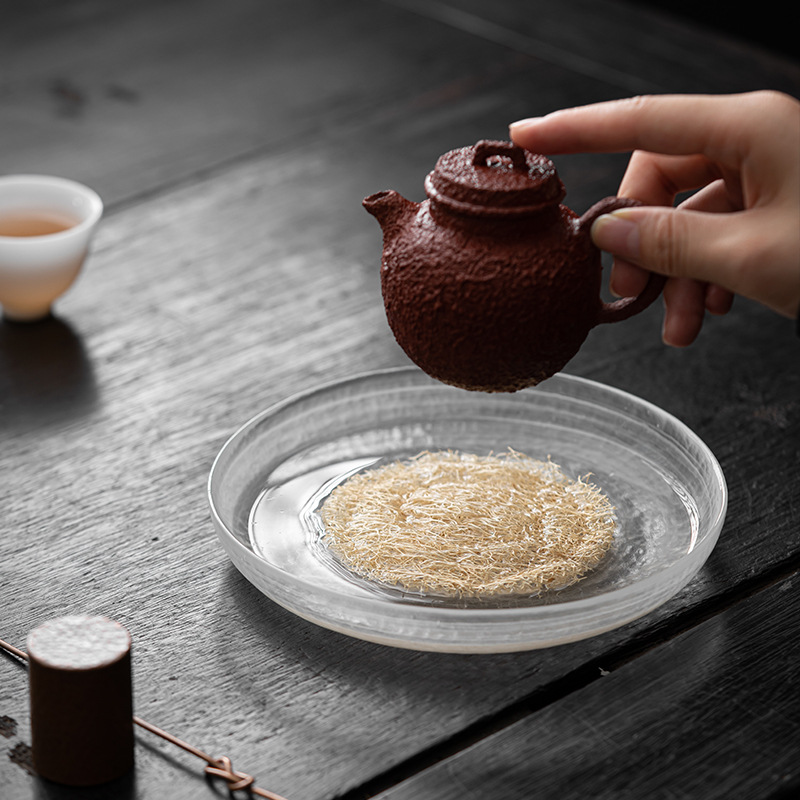 Ấm thủy tinh Yunwu, khay đựng ấm trà, Khay đựng ấm, khay đựng trà, khay đựng hoa quả tươi mát, phụ kiện Bộ trà