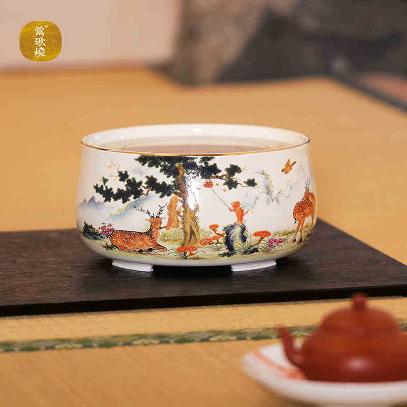 Lò nung gốm điện mới của Yingge Lò đun trà im lặng Fulu Fenghou không chọn ấm để pha trà Lò đun nước điều khiển từ xa không dây