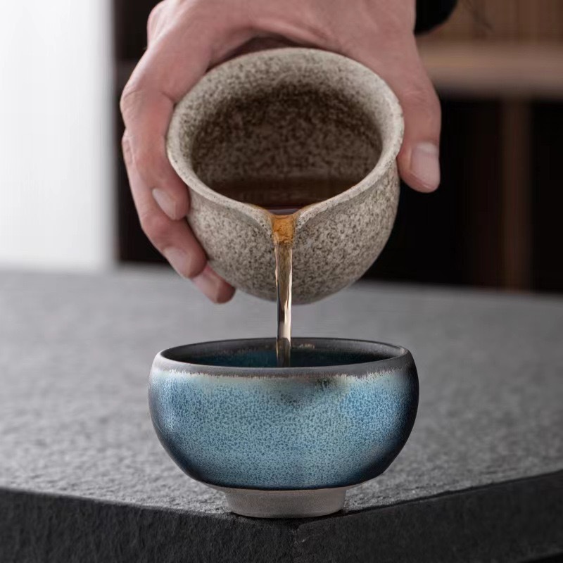 Blue Qilin Zen Cup, tách trà nổi tiếng Jianzhan, bộ trà, bộ trà, bộ trà nướng điện nhà Tống, phòng phát sóng trực tiếp của nhà máy Jianyang Shuiji