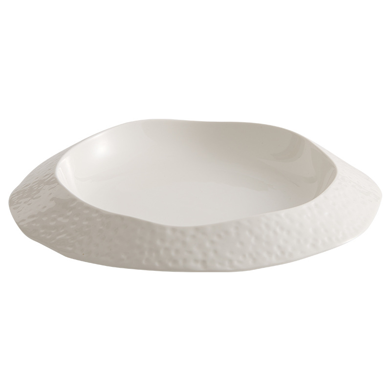 Đĩa sâu gốm sứ Big Dipper Đĩa bát canh Đĩa gia dụng Đĩa ăn sáng tạo Đĩa ăn núi lửa Bộ đồ ăn khách sạn Đĩa mì Ý Đĩa tròn