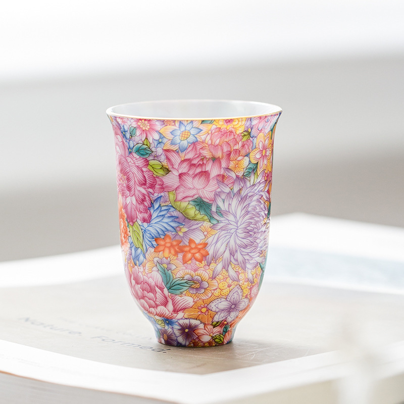 Cốc trà Kung Fu tráng men cốc chủ sở hữu gốm sứ phong cách cung điện sáng tạo cốc trà phụ nữ quà tặng sinh nhật quà tặng ngày lễ