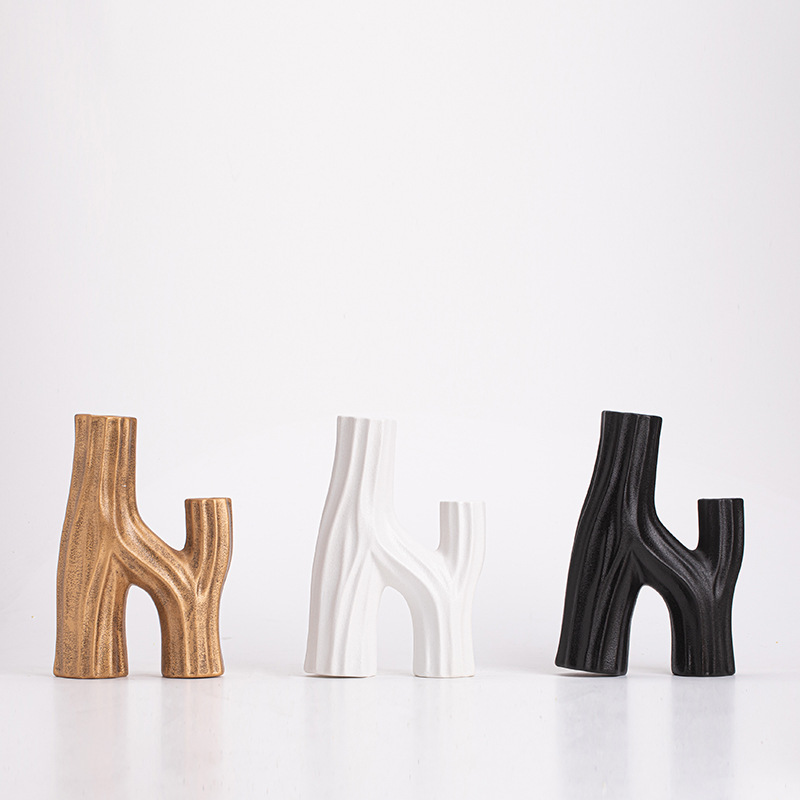 Bình hoa mây khô sáng tạo kiểu Trung Quốc cắm hoa gốm sứ đồ trang trí để bàn phòng khách gia dụng đồ trang trí hoa phụ kiện bộ trà Kung Fu