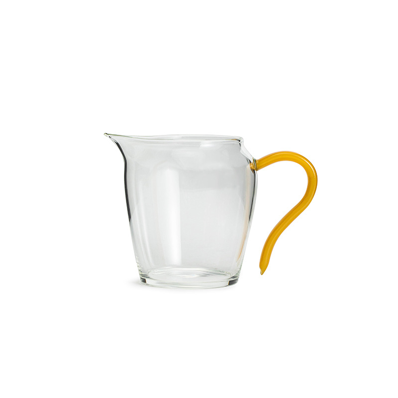 Cốc thủy tinh pha lê cốc trà thủy tinh phân tách tách trà cốc trà phong cách Nhật Bản gia dụng Màu sắc cầm cốc công cộng miệng đại bàng phụ kiện trà đạo Kung Fu