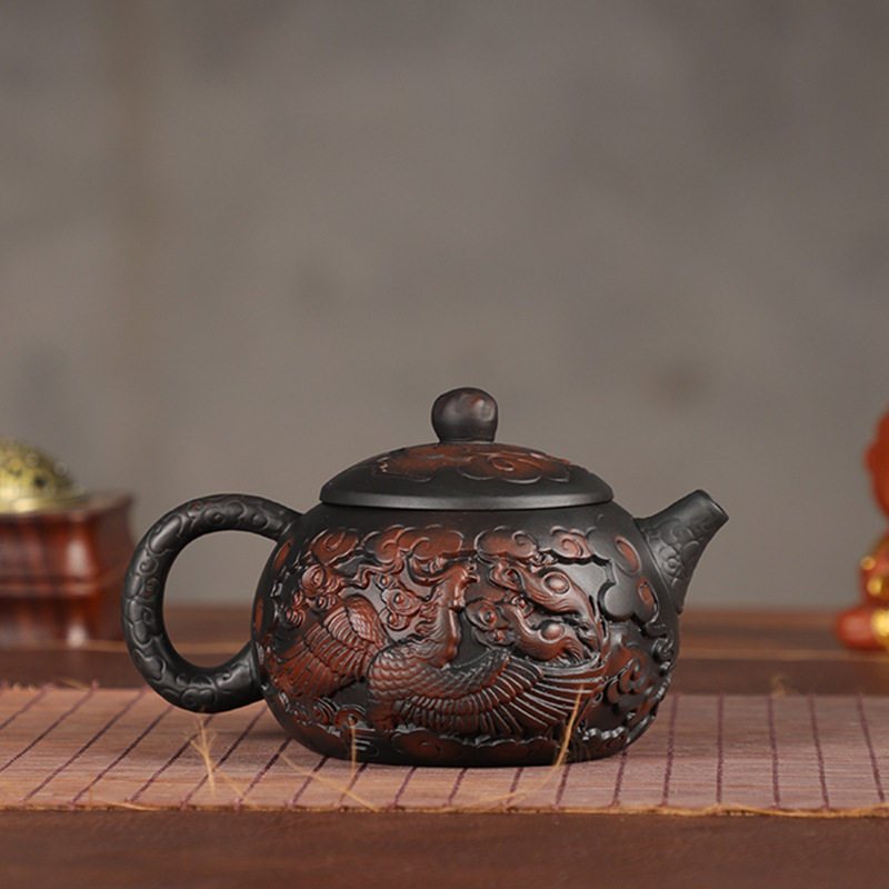 Ấm trà gốm tím Vân Nam Jianshui ấm trà cao cấp gia dụng chuyên dùng pha trà gốm tím