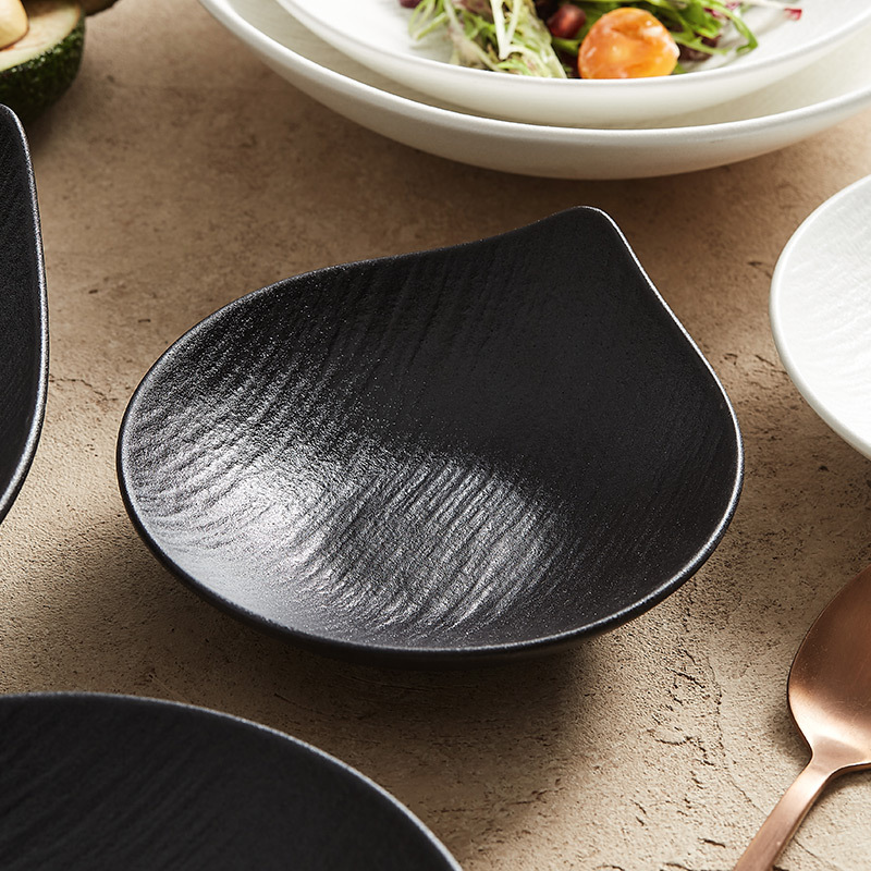 Bát Salad Trái Cây Đá cát lún, bát mì giá trị cao, bát tráng miệng, Bộ đồ ăn bằng gốm Sứ khách sạn, đĩa trắng, đĩa gia dụng