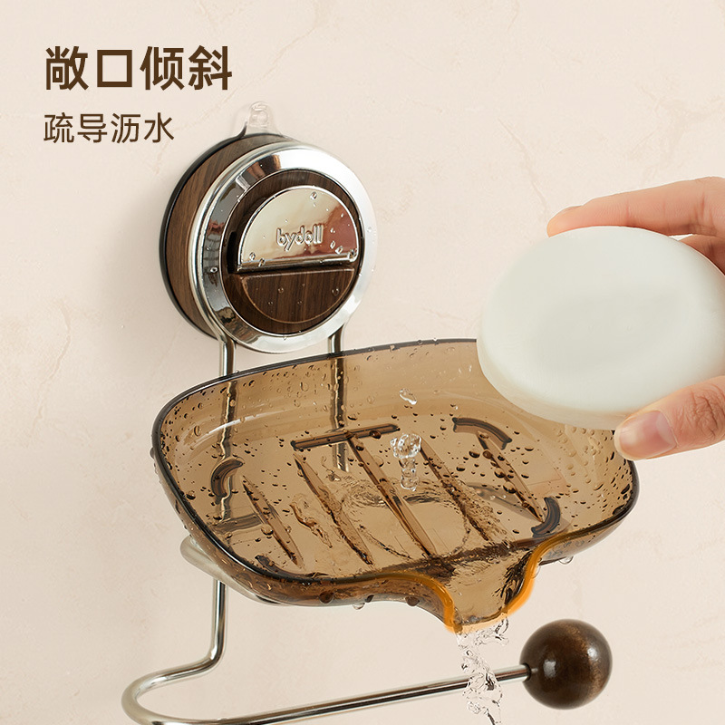 Giá đựng xà phòng sang trọng kiểu mới hộp đựng xà phòng bán buôn nhà vệ sinh không đục lỗ treo tường hộp đựng xà phòng giá đựng khăn hộp đựng xà phòng thoát nước