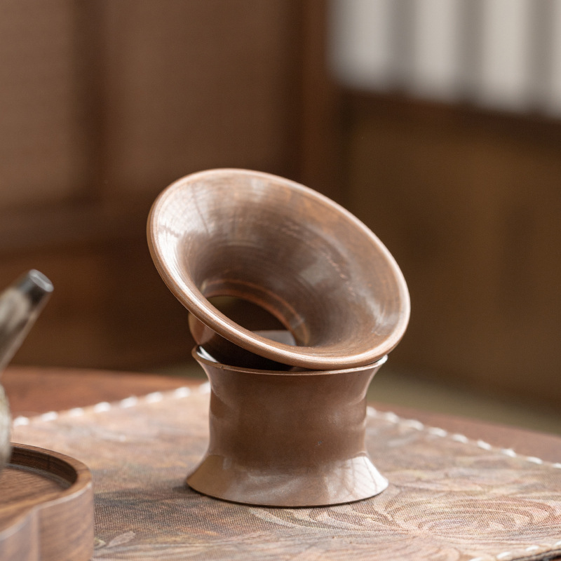 Dụng cụ bỏ trà bằng đồng nguyên chất, dẫn trà vào ấm, dụng cụ lấy trà vào bình đựng trà, phễu đựng trà, trà đạo Kung Fu, không phù hợp kiểu Nhật