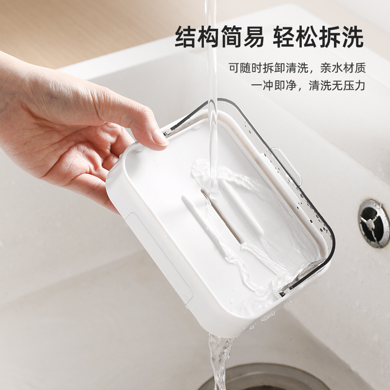 Hộp đựng xà phòng gia dụng Hộp đựng xà phòng treo tường không đục lỗ giá đựng xà phòng giặt nhà tắm giá đựng xà phòng thoát nước nhà vệ sinh