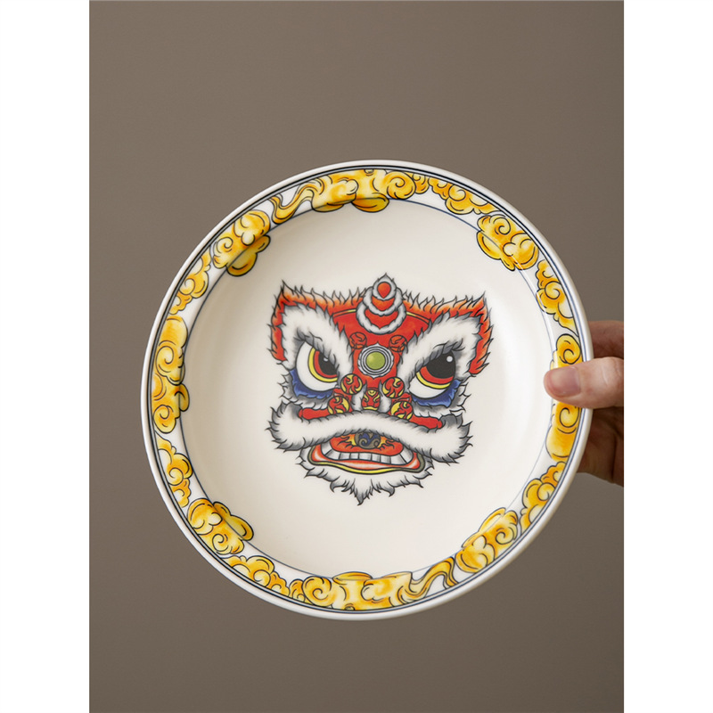 Khay xốp khô gốm sứ thủ công cổ điển, bình gia dụng, đế lót ấm, phụ kiện bộ trà gia dụng, khay đựng trà nhỏ, khay trái cây