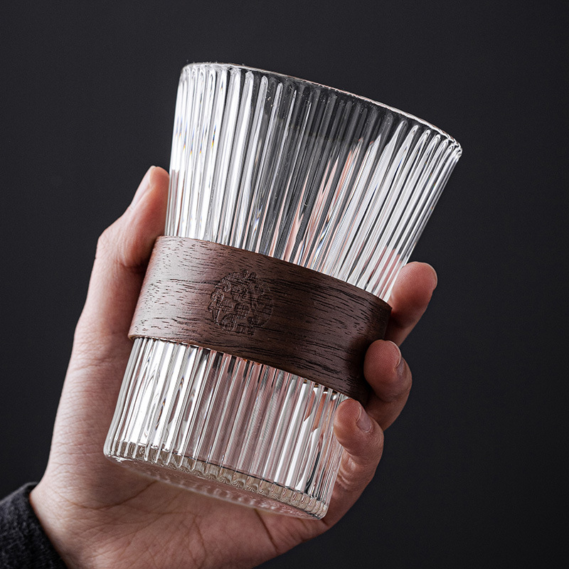 Cốc cà phê kiểu móc tai sang trọng cốc thủy tinh trong suốt chuyên dụng cốc nước gia dụng cốc trà cốc sữa giá trị cao cho trẻ em nam