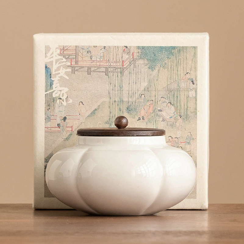 Bình trà gốm sứ, bình rỗng, bình kín, bình đựng trà di động đơn giản kiểu Trung Quốc, bình đựng đồ trang trí sáng tạo, phụ kiện bộ trà