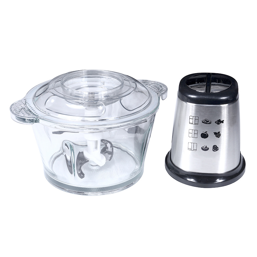 Máy xay thịt RAF Châu Âu Máy xay thịt điện gia dụng Máy nấu ăn đa chức năng nhỏ thân nồi thủy tinh
