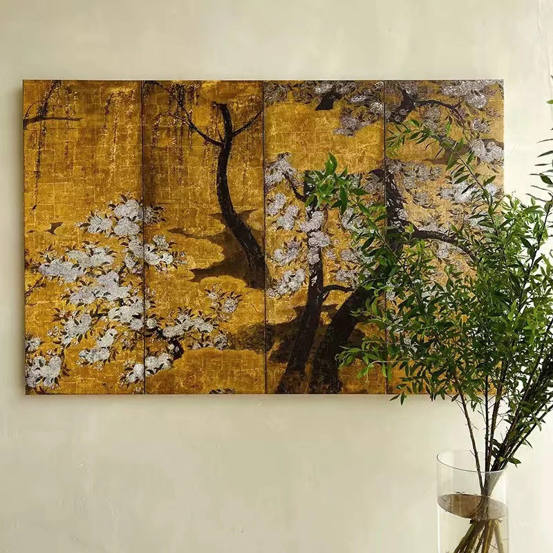 Tranh trang trí nhà thời trang hiện đại tranh nền phòng khách tranh không khung tranh lá phong tranh phong cảnh tranh treo hành lang tranh tường