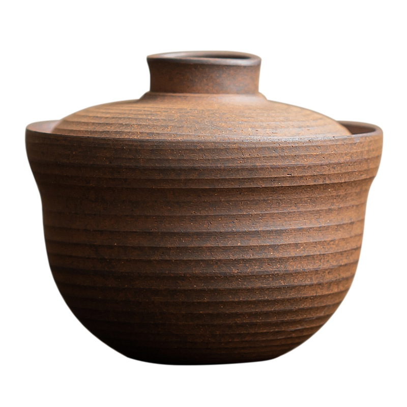 Cốc trà có nắp đậy cỡ lớn có nắp đậy bằng bùn đá cũ bộ trà Kung Fu pha trà gốm sứ