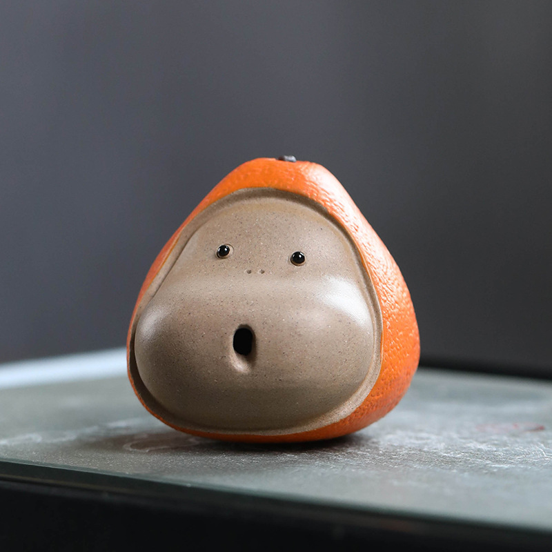 Đồ trang trí trà tử sa, đồ trang trí Trà Trái Cây thủ công, bàn trà đạo dễ thương, phụ kiện trà đạo dễ thương