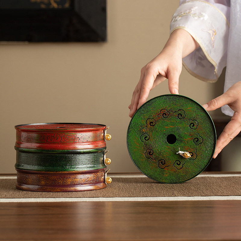 Khay đựng nước cho ấm trà, khay đựng nước bằng đồ sơn mài truyền thống, bộ ấm trà kung fu kiểu Nhật gia dụng, ấm trà ốc sên.