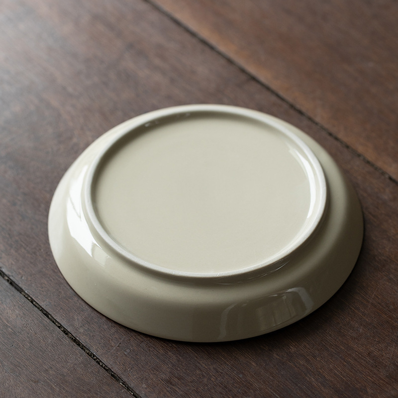 Bán buôn khay đựng trà gốm sứ Khay đựng ấm Khay đựng trà khay đựng trái cây Khay đựng trái cây Khay đựng đồ trà Kung Fu đơn giản gia dụng