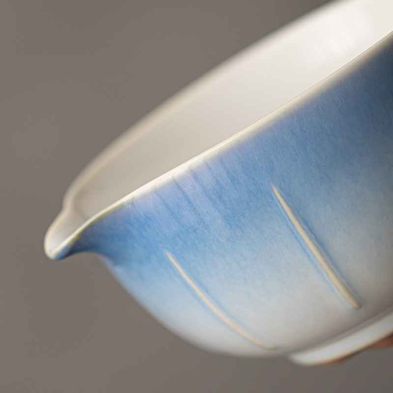 Bát matcha hoa văn dọc gốm sứ Dụng cụ đặt trà kiểu Nhật Bình trà Bàn chải trà đứng hỗ trợ bọt trộn trà Phụ kiện trà đạo Baixi