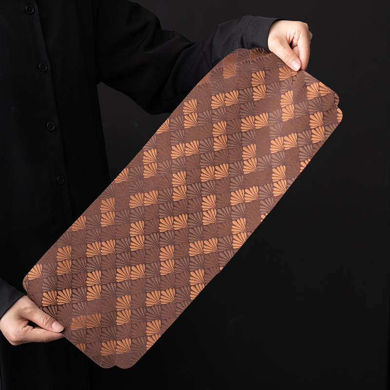 Thảm trải trà bàn trà thiền kiểu Trung Quốc chống thấm nước Thảm cách nhiệt bàn trà phủ khô bằng vải thảm trải trà