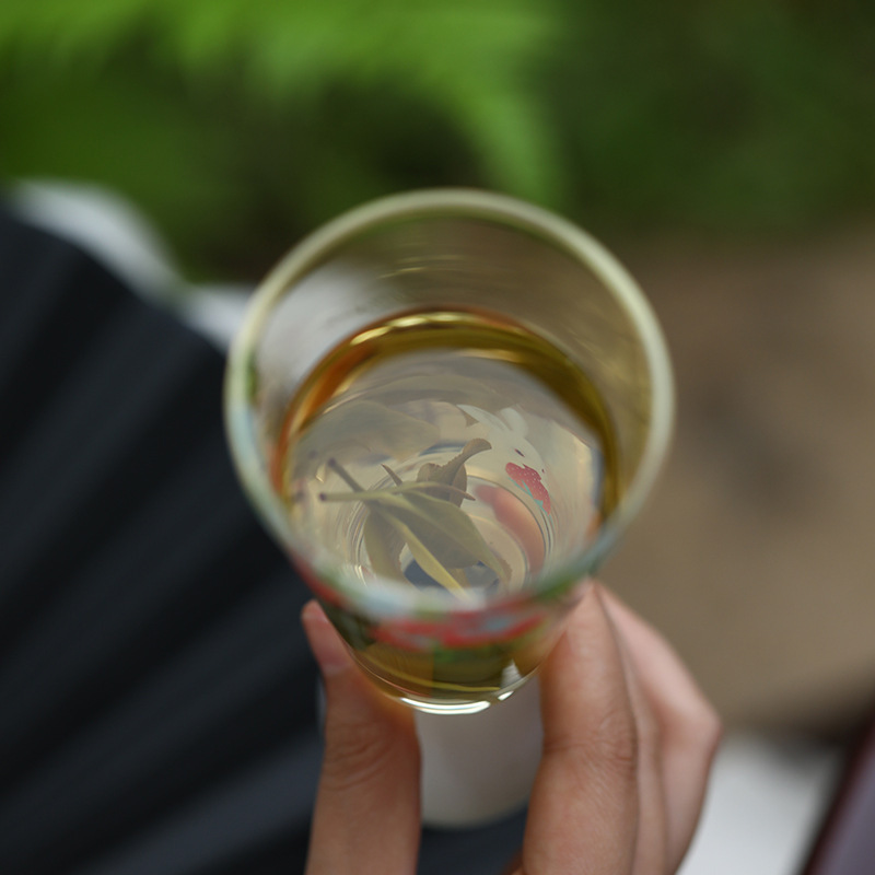 Cốc trà xanh cốc trà chuyên dụng cốc thủy tinh cốc nước cá nhân cao cấp Cốc pha trà cao cấp Boron cao chịu nhiệt độ cao