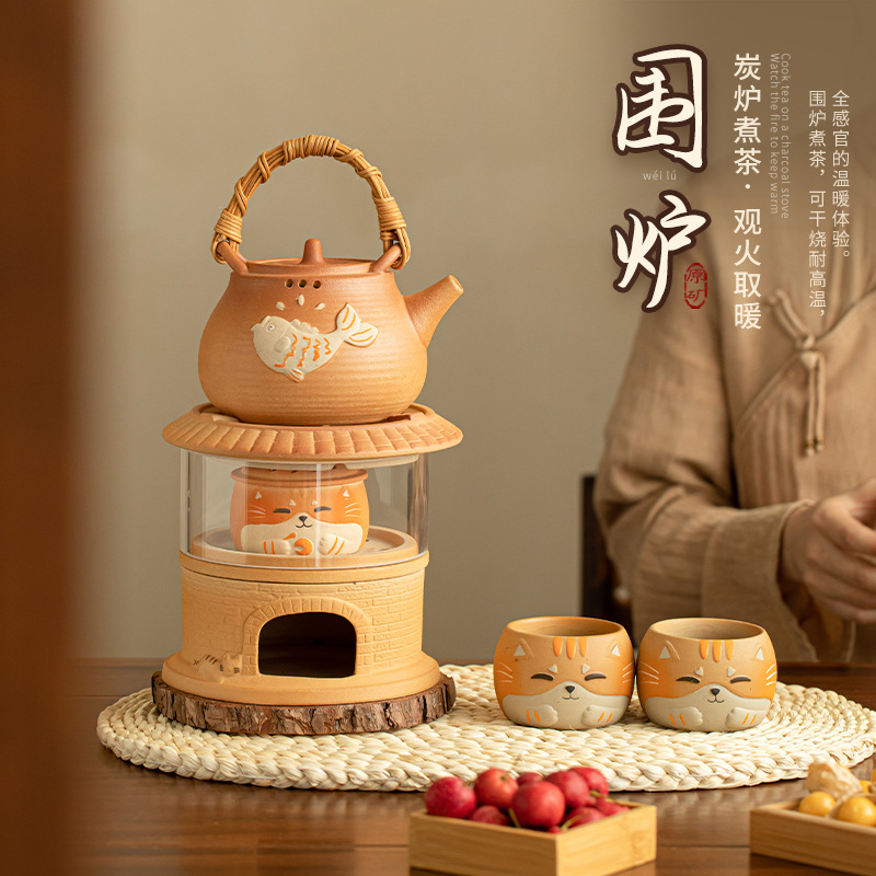 Bộ ấm trà ấm trà ấm trà ấm trà thu đông ngoài trời gia dụng ấm trà ấm trà ấm trà ấm trà ấm trà ấm trà ấm trà kiểu Trung Quốc