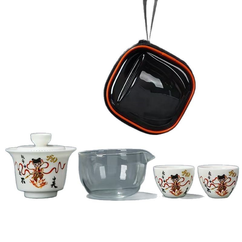 Bộ du lịch di động sáng tạo Nata 2 Kung Fu Cup Cốc trà cá nhân Giá đỡ ô tô ngoài trời