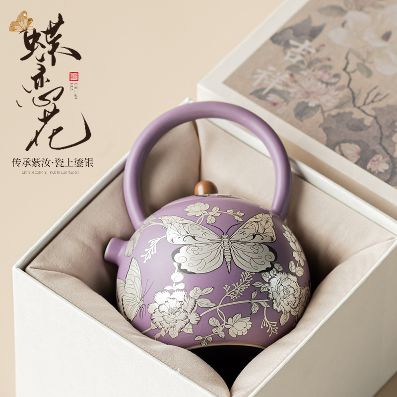 Ấm trà gia dụng dung tích lớn ấm trà gia dụng công suất lớn ấm trà Kung Fu có thể mở một tấm