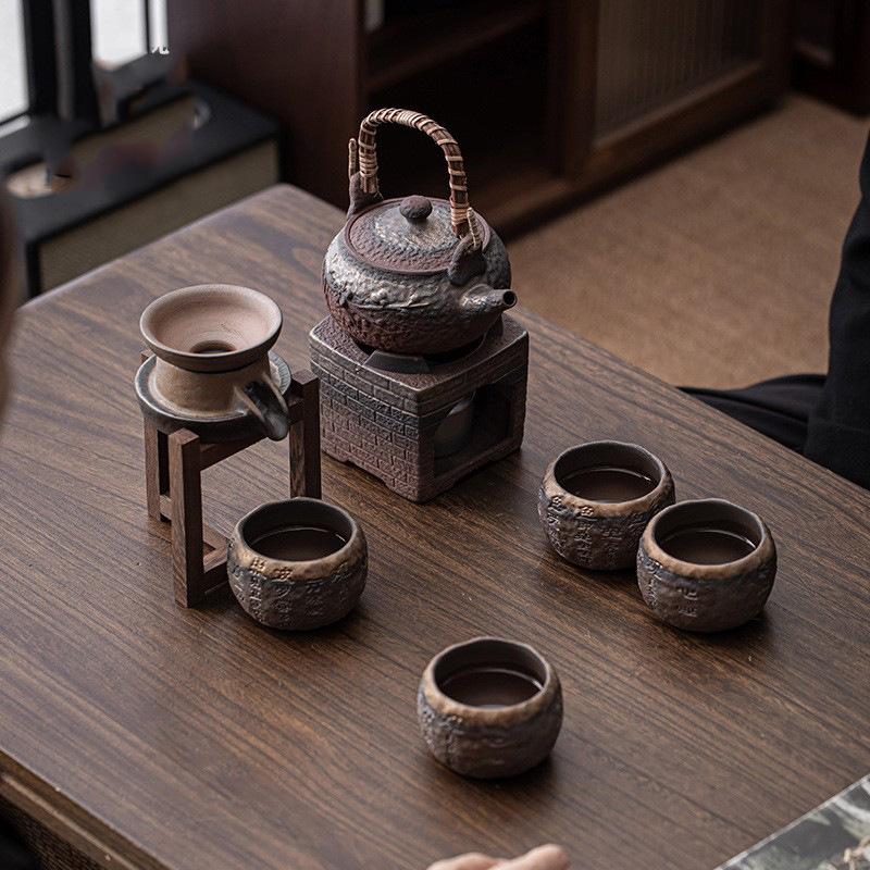 Bộ trà Kung Fu gốm thô thô cốc chủ sở hữu cốc uống trà đơn cốc trà thủ công lớn cốc trà cốc đơn bán buôn